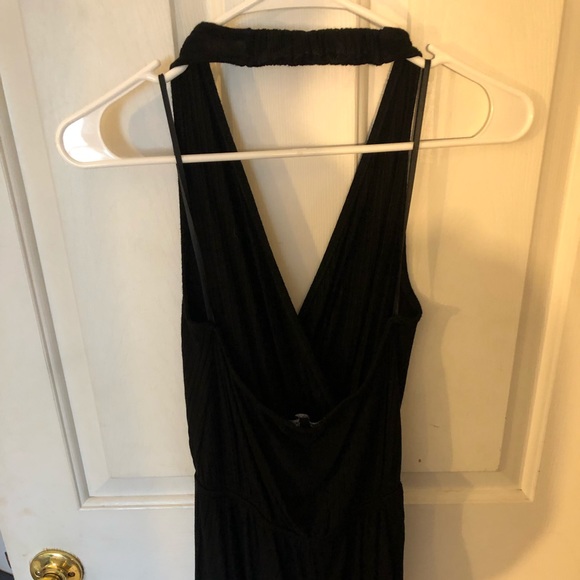 Black Halter Top Romper - Picture 3 of 8
